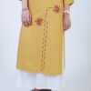 Barkat Ochre Hand Embroidered Kurta Buy Urmul Desert Crafts