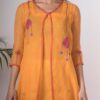 Aaesha Hand Embroidered Yellow kotta doriya kurta Buy Urmul Desert Crafts