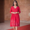 Sanaa Laal ishq Cotton dress Buy Urmul Desert Crafts