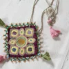 Mani colourful hand embroidered mirror neckpiece Buy Urmul Desert Crafts